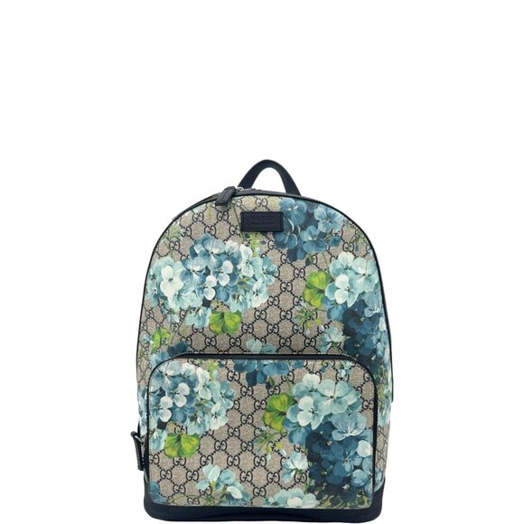 Gucci  Blooms Medium GG Supreme Monogram Backpack Beige 406370 - Picture 1 of 14